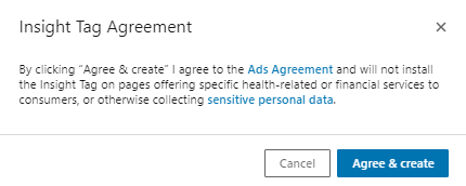 insight tag agreement