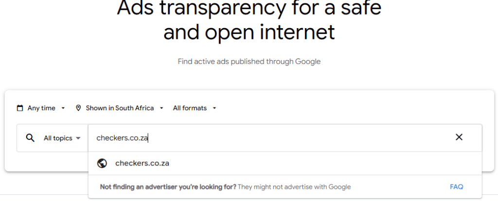 How To Search For Ads On The Google Ads Transparency Center
